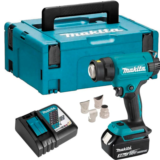 Аккумуляторный строительный фен Makita DHG181RT1J