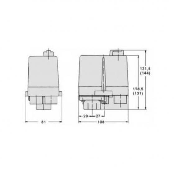 Реле давления CONDOR MDR3/11 4-11бар-10А-3/8 (MDR 3 GDA AAAA 090A110 CHI IXX)