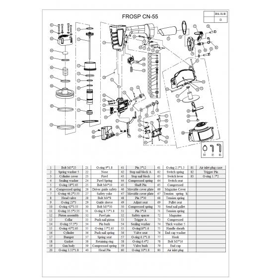 Кольцо 9*1.8 (№44) для FROSP CN-55