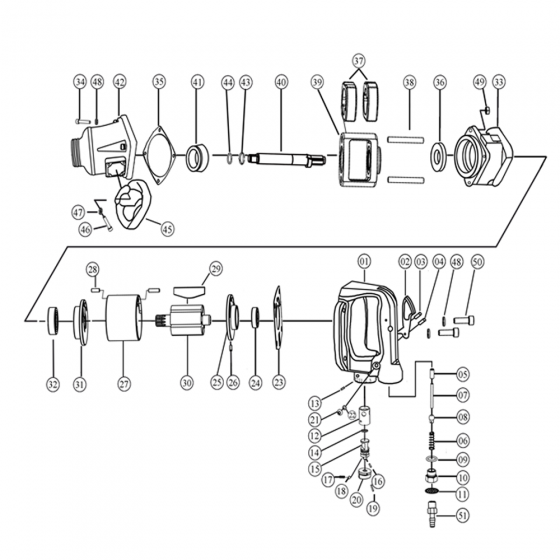 Пружина дроссельной заслонки (№ 6) для FROSP ПГ-352 [Air inlet Spring]