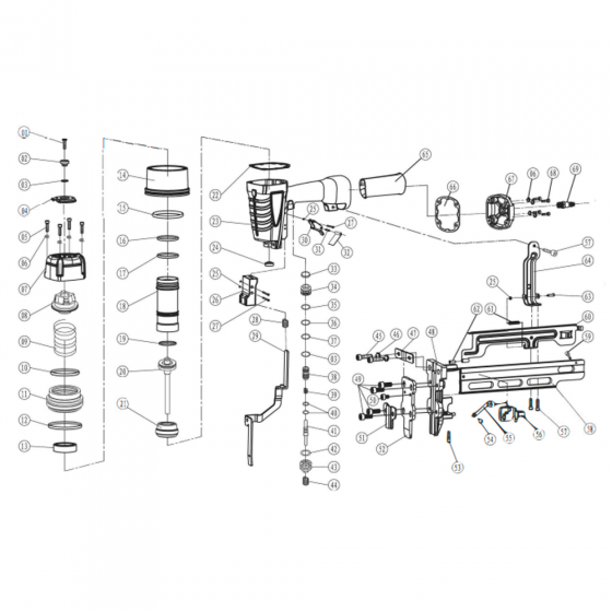 Фиксированная пластина (№52) для FROSP K-N851 [52 Fixed plate]