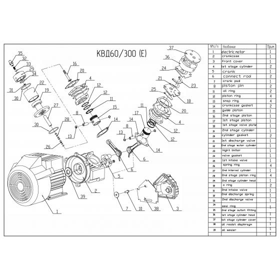 Стопорное кольцо пальца (№13) для FROSP КВД 60/300Е